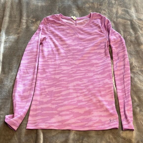UNDER Armour Purple Long Sleeve Shirt - Picture 1 of 6